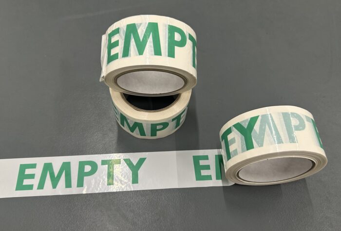 Warnklebeband Tape mit Aufschrift "Empty"